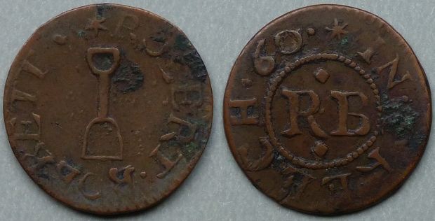 Creech, Robert Bobbett 1660 farthing